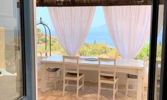 Pollara House | Villa Pollara Ovest, sea and sunset view