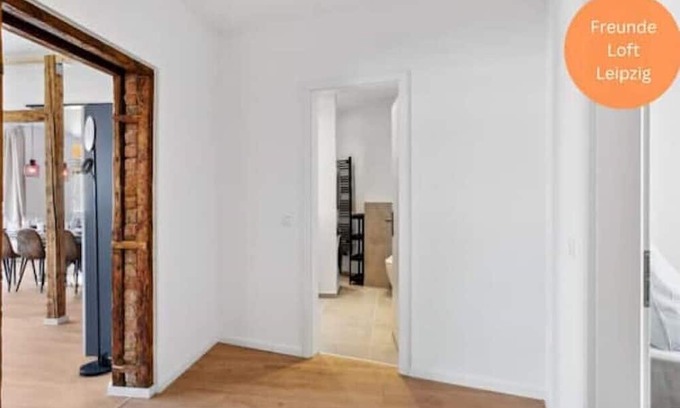Volkmarsdorf Apartment | Loft für 10 Freunde