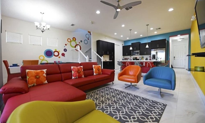 Davenport House | Colorful & Kid Friendly 5Bd Pool TH Festival-422CD